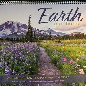2026 Catholic color landscape wall Calendar: moon phases, holy/saint/civic days